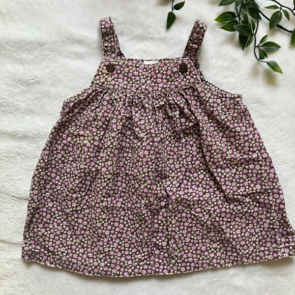 Carter’s Baby Girl Outfit Size 9M | Purple Bodysuit + Corduroy Jumper Dress GUC - Picture 3 of 16